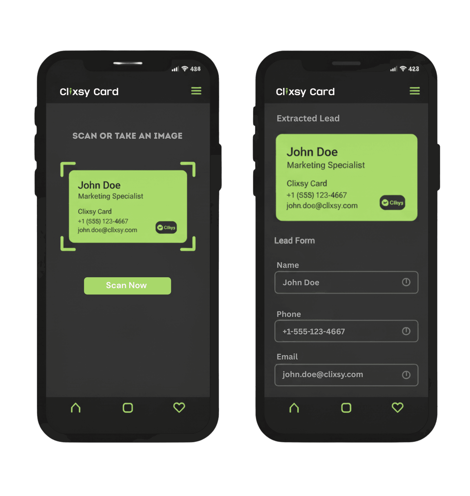 Automated Lead Capture - Mobile Interface